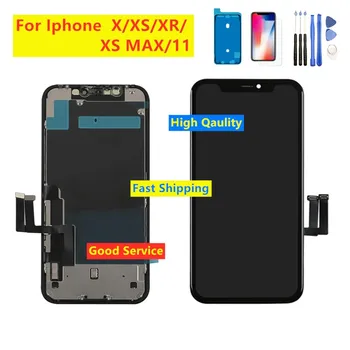 

100% New RJ Incell Display for iPhone 11 XS Max XR X LCD Screen 3D Touch Screen Digitizer Replacement Assembly