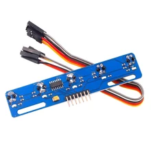 5 canais sensor reflexivo infravermelho tcrt5000 kit 5 vias/estrada ir interruptor fotoelétrico barreira linha pista módulo