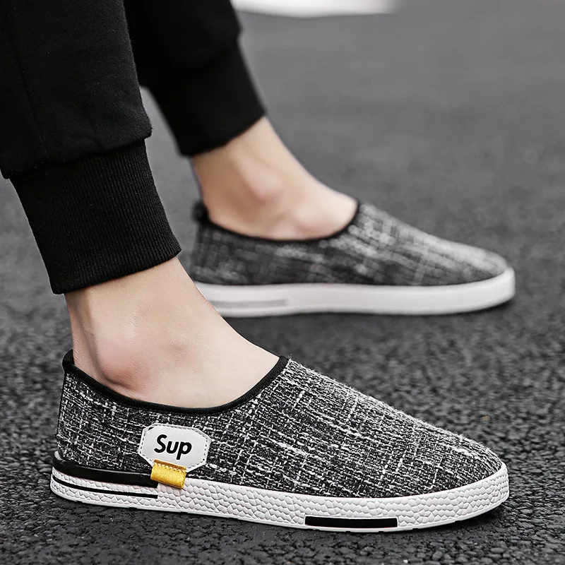 

2019 New Style Students Men Casual Canvas Shoes Summer Breathable Trendy Shoes Versatile Korean-style Trend Men Shoes Sneakers