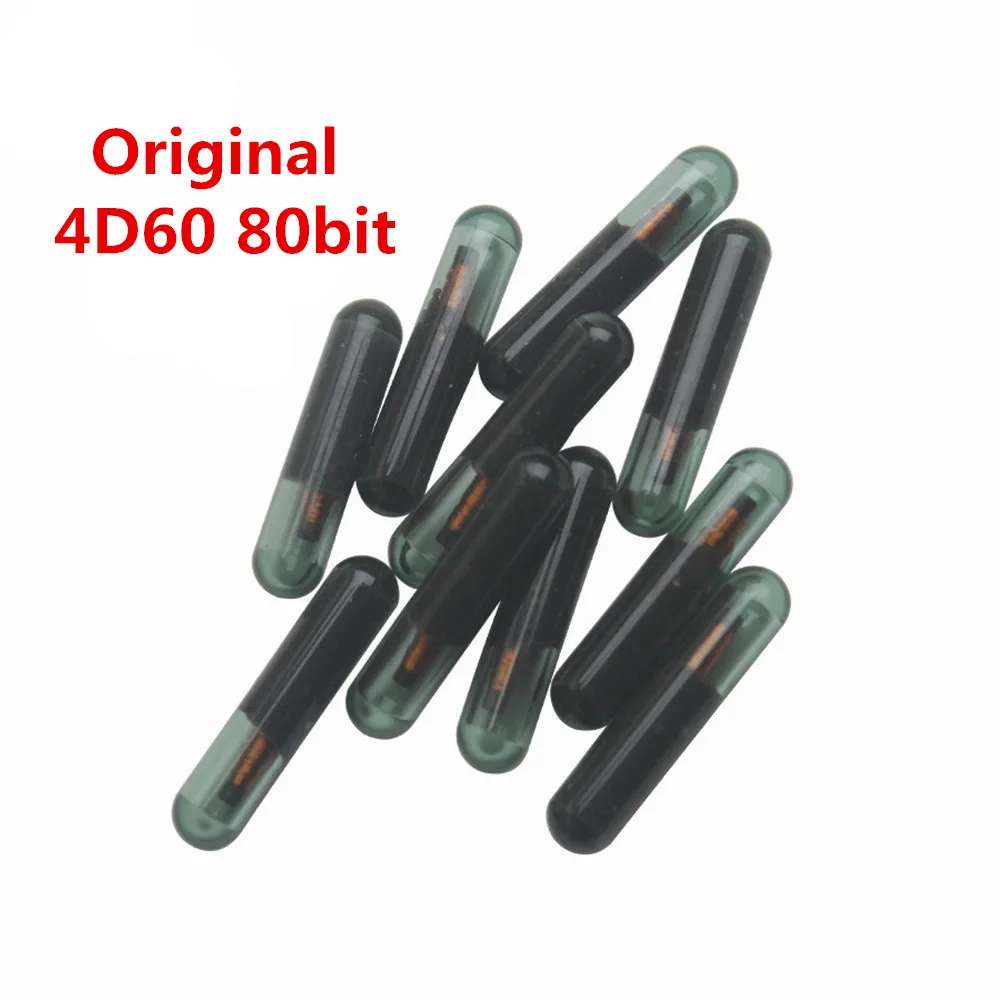 10/20 шт. оригинальный 4D60 80bit стеклянный чип Автомобильный Дистанционный ключ чипы