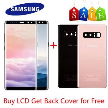 

Original 6.3" Display For SAMSUNG GALAXY Note 8 LCD Display N9500 N9500F LCD Touch Screen Digitizer With Note 8 Back cover