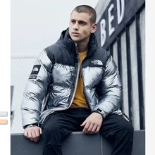 Новая зимняя мужская куртка высокого качества, модное повседневное пальто с капюшоном, толстый теплый водонепроницаемый пуховик, мужской брендовый Повседневный пуховик