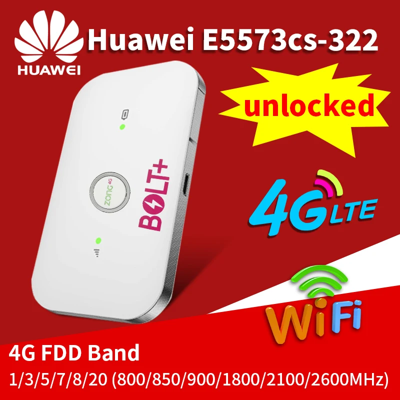 Unlocked Huawei E5573 E5573cs322 E5573cs609 150Mbps 4G Modem Dongle Wifi Router Pocket Mobile