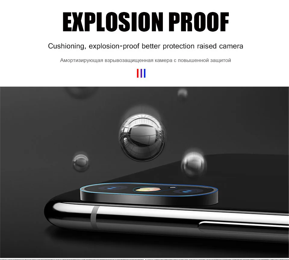 5D полное покрытие из закаленного стекла для iPhone XS 11 Pro MAX чехол для защиты экрана для iPhone XR X 7 8 Plus Защитная пленка для объектива камеры