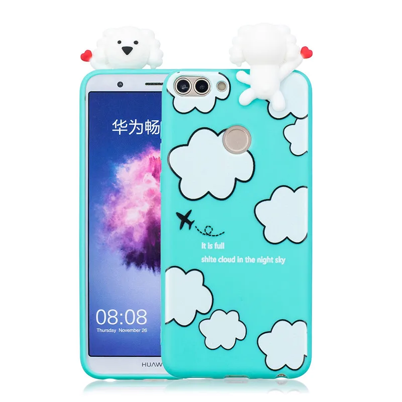 3D мягкий силиконовый чехол из ТПУ для Huawei P Smart 2019 Honor 8S 7S 7A 7C 8A 8X 10i 8 9 10 20 Lite милый с