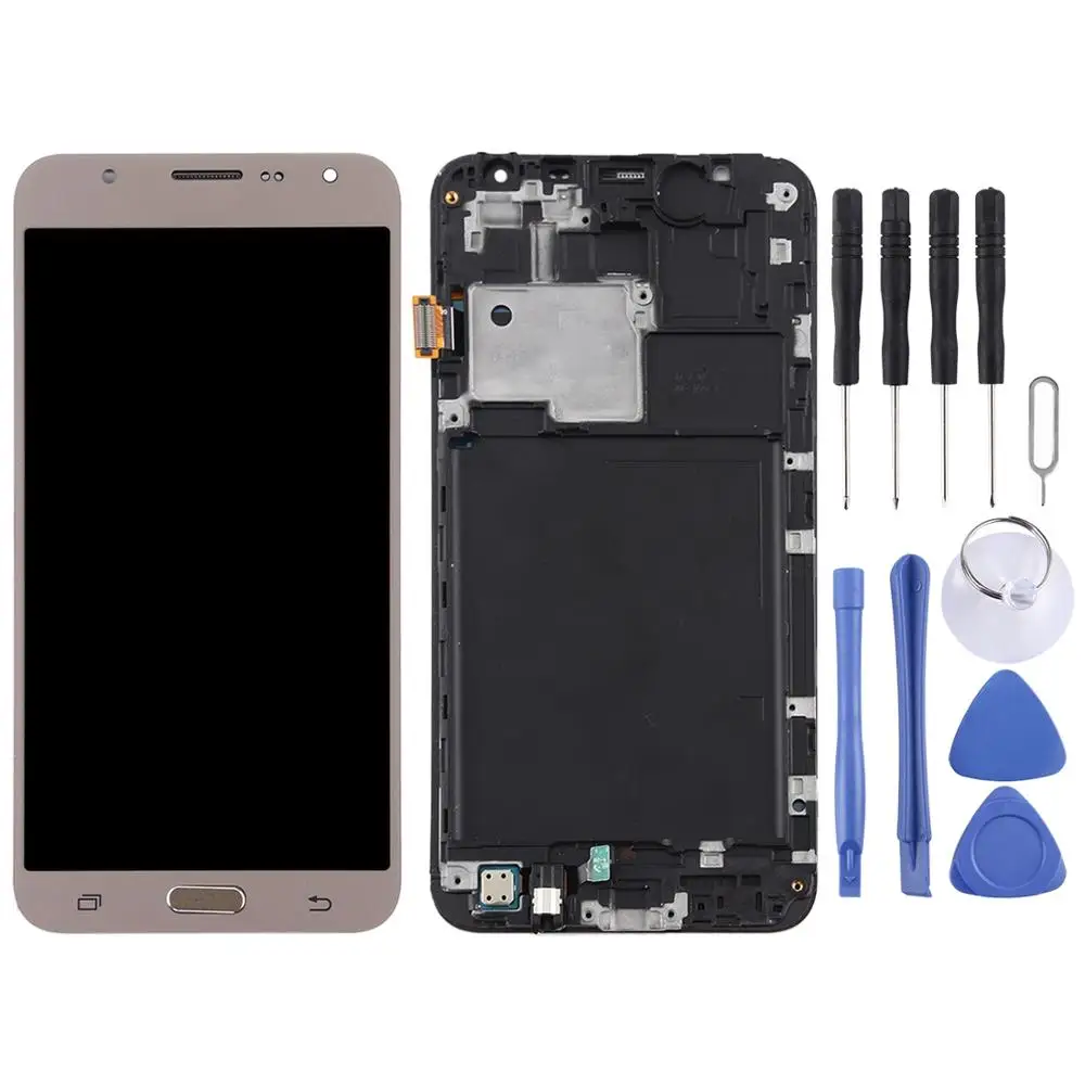 TFT материал ЖК-экран и дигитайзер полная сборка с рамкой для Galaxy J7()/J700F