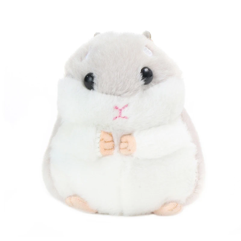 10CM 미니 푹신한 햄스터 키 체인 여자 여자 귀여운 pompom 토끼 열쇠 고리 가방에 자동차 악세사리 쥬얼리 웨딩 파티 어린이 장난감 선물