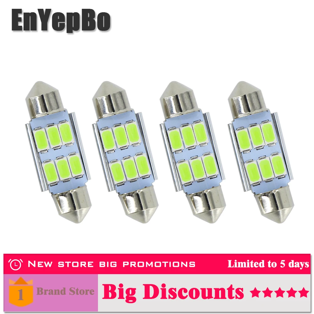 

4Pcs C5W 36mm Canbus License Number Plate Light LED Bulb For Audi A2 A3 8L 8P A4 B5 B6 A6 4B 4F A8 D2 TT Q3 Q5 Q7 C5 C6 C7 S2 S4