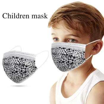 

50PCS Children's Mask Disposable Face Mask Anti-dust 3Ply Ear Loop Mask breathable masque cover Face Mouth Mask mascarillas