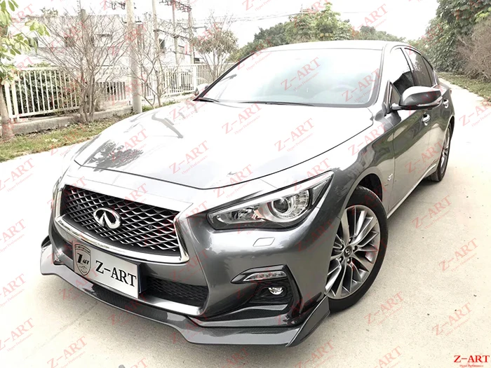Z-ART комплект кузова автомобиля для infiniti Q50- карбоновое волокно Тюнинг Комплект для infiniti Q50 углеродное волокно аэродинамический комплект