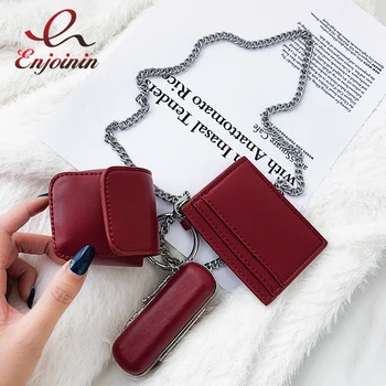 

Mini PU Leather Crossbody Bags for Women 2020 Chain Branded Shoulder Bag Purses and Handbags Female CrossBody Lipstick Bag