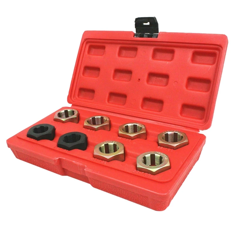 8 шт Ось шпинделя фракционный и метрический Rethreading набор Rethreader матрицы Threading |