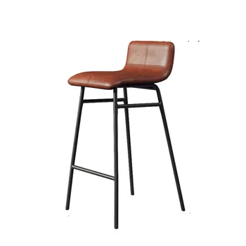 

Nordic Iron Bar Chair Modern Simple High Stool Light Luxury Coffee Bar Chair High Chair