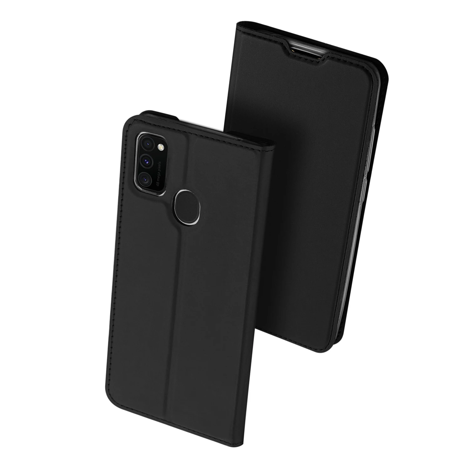 Роскошный Флип PU кожаный бумажник-книжка чехол для samsung Galaxy M30S чехол M307FD телефон сумки чехол для samsung M30S чехол 6,4 дюймов - Цвет: Черный