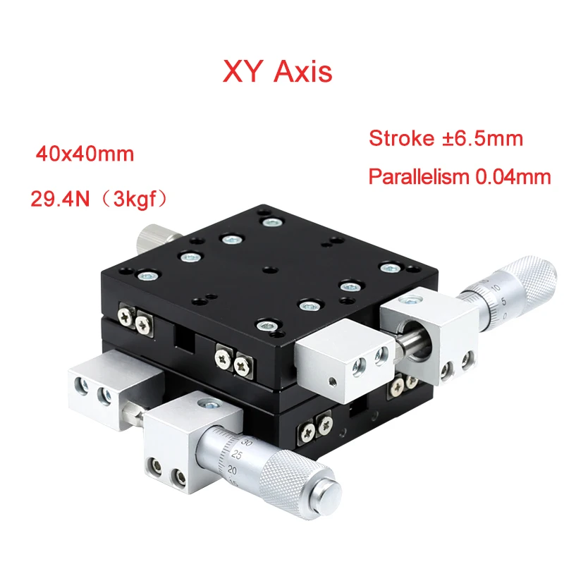 

XYAxis 40*40mm Precision Manual Linear Stages Cnc Guide Rail Sliding Table PLY40-L/C/R Linear Rail