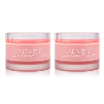 

ALIVER 2 Pcs Lip Sleeping Mask with Collagen Peptide, Sleeping Lip Balm,Lip Primer,for Lip Care and Lip Treatment
