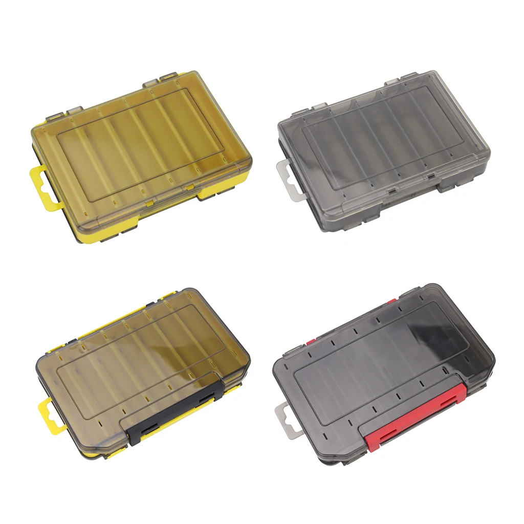2 Sided Fishing Squid Jig Lure Storage Case PP Squid Jigs Hook Holder Organizer Fishing Tackle Boxes