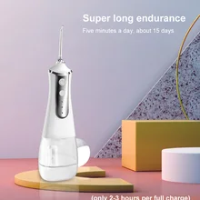 

Electric Oral Irrigator Water Flosser Portable Electric Dental Waterpik Jet Tips 350ML Water Tank Tooth Care Teeth Cleaner Tooth