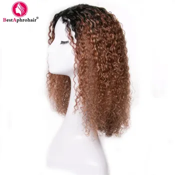

Aphro Hair 150% Density Afro Kinky Curly U Part Wig 18inch Ombre Burmese Human Hair Wig 1b 27 Ombre Remy Lace Wigs For Women