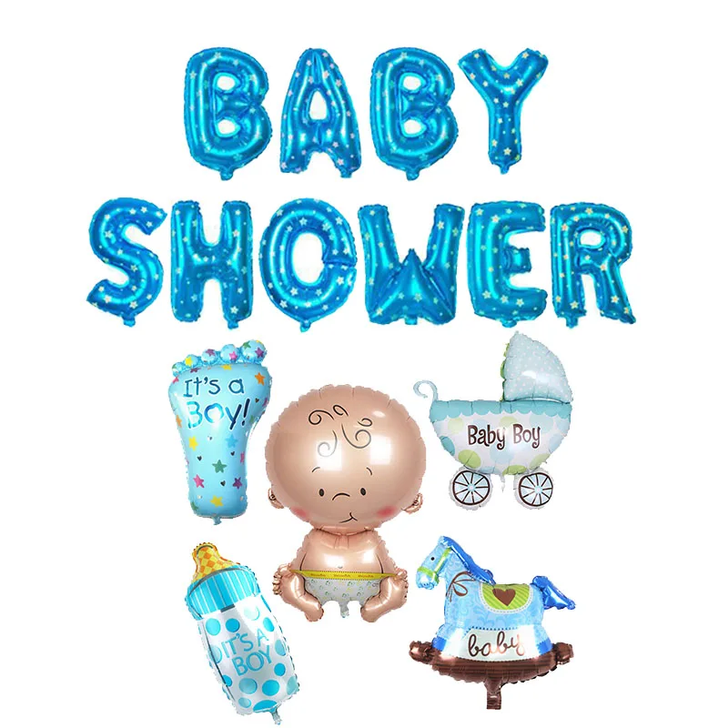 Украшения для вечеринки в честь будущей матери по случаю пола|Воздушные шары и