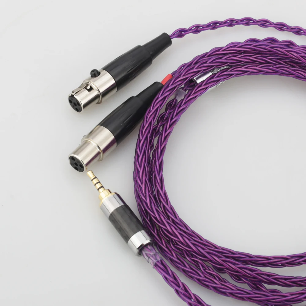 Audiocrast HIFI 2 5 3 5 4 4mm XLR Balanced Earphone Headphone Upgrade Cable Silver Plated for Audeze LCD 3 LCD3 LCD 2 LCD2 LCD 4