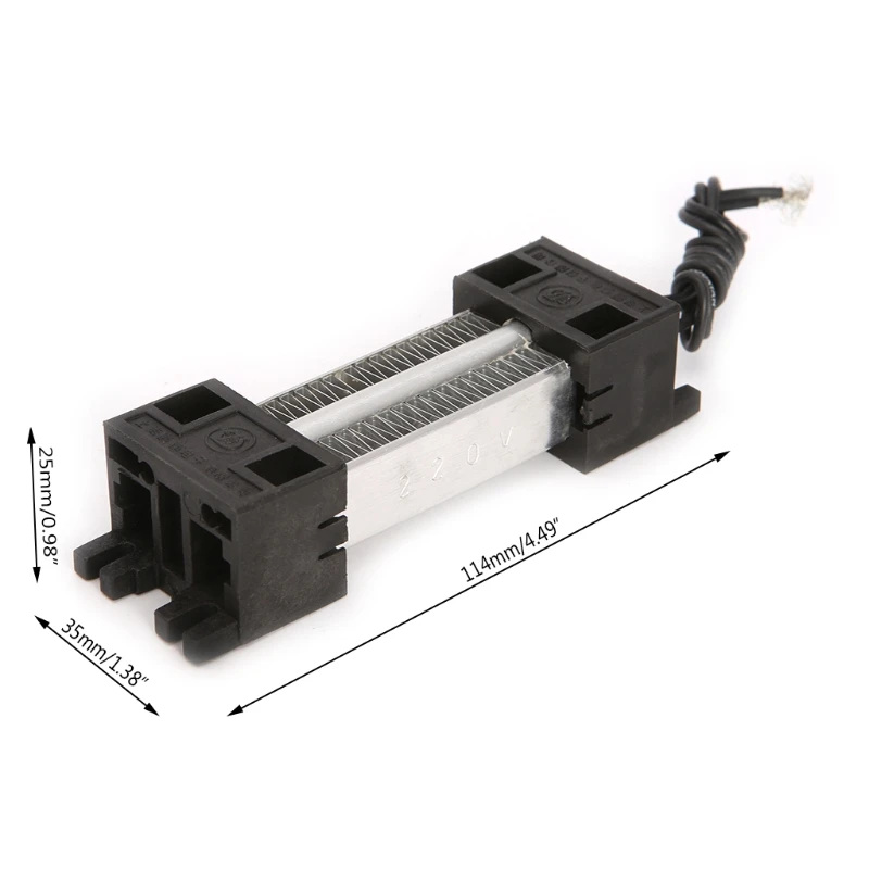 Утепленная PTC нагреватель воздуха на дизельном топливе, 220V 100W Постоянный Температура Керамика термостатический 72XF
