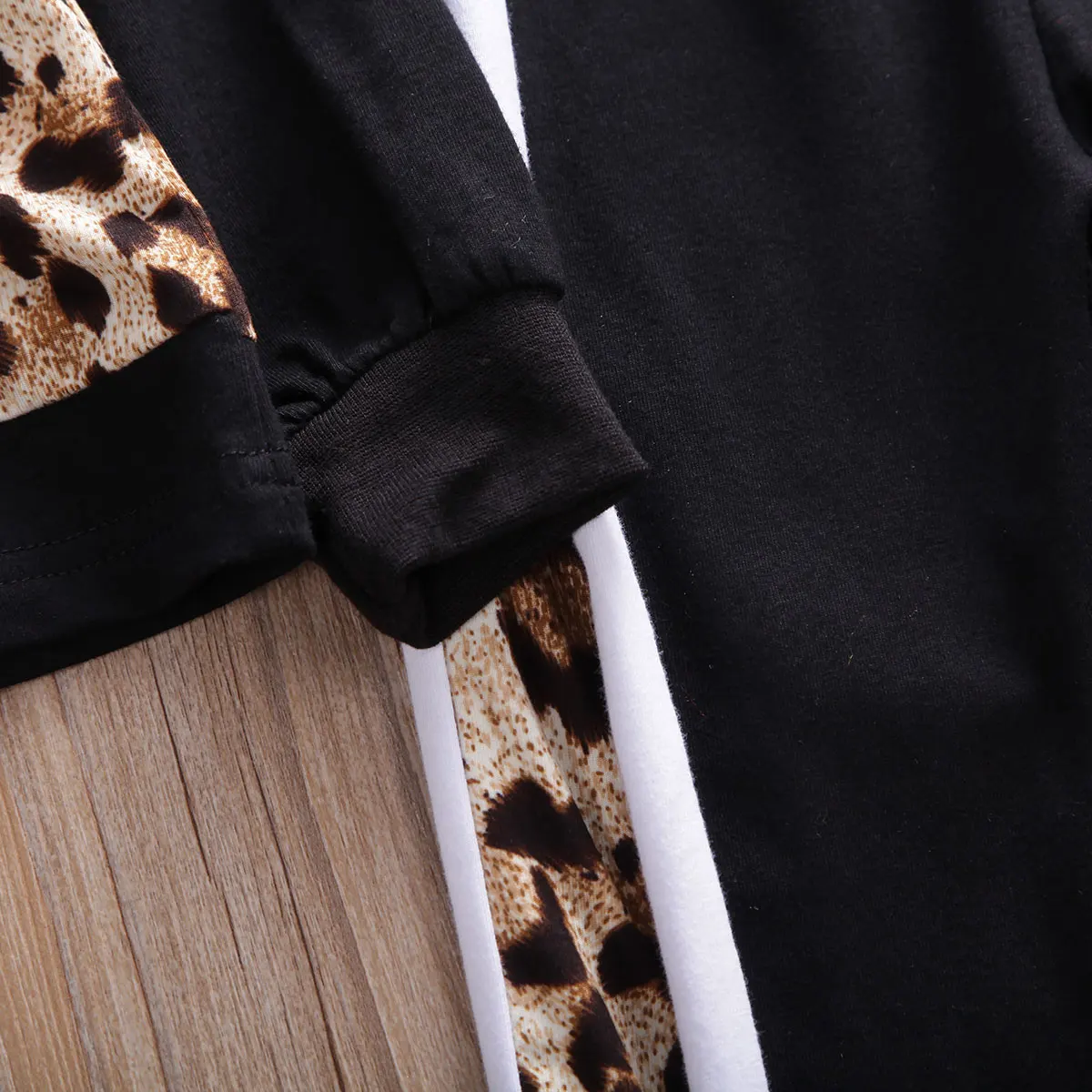 Г. Весенне-осенняя одежда для малышей Рубашка с длинными рукавами и капюшоном для маленьких мальчиков Топ+ штаны, леопардовая Лоскутная одежда, От 2 до 7 лет