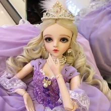 

1/3 BJD Doll 60cm Height Girl Doll with Princess Dress Shoes Long Wig Handpainted Makeup Pretty