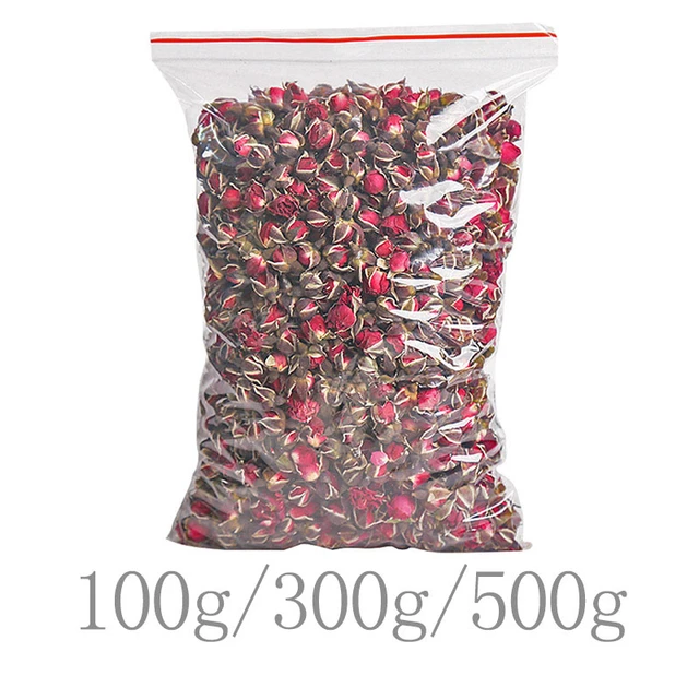 Dried Natural Flowers Mini Rose Buds Lavender Buds Dry Flower Dried Flowers  Petals Wedding Flowers Sachet Bag - 300G Rose Bud