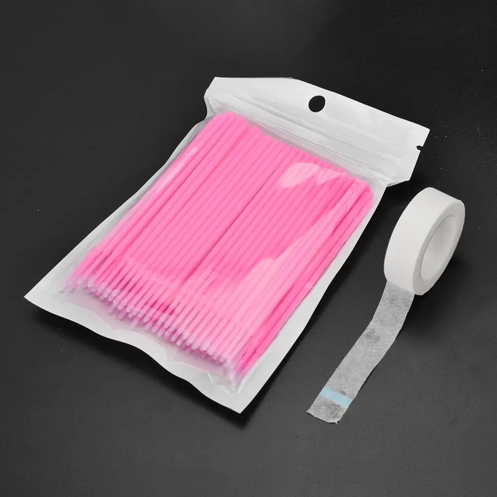 100Pcs Cleaning Stick Cotton Swab Lash Brush Disposable Materials Tooth Applicators Lip Eyelash Brush Eyelash Plaster
