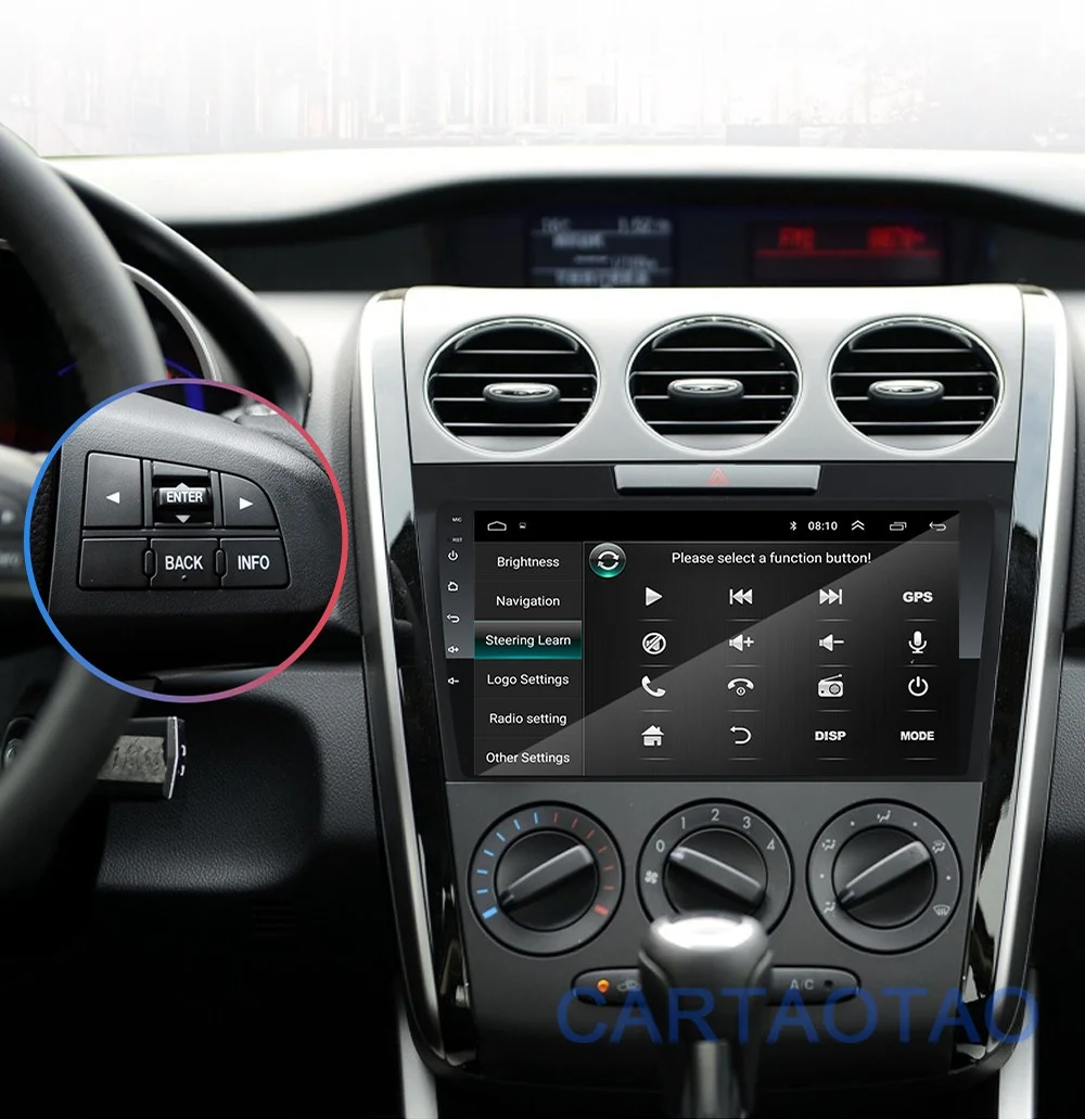 2G+ 32G " 2din Android 8,1 GO автомобильный dvd-плеер для MAZDA CX-7 CX7 CX 7 2008 2009- автомобильный Радио gps навигация wifi BT плеер