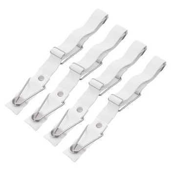 

4Pcs Bed Sheet Holders Durable Quilt Fastener Clips Comforter Fixed Clips Fitted Sheet Clips for Bed Hotel Home