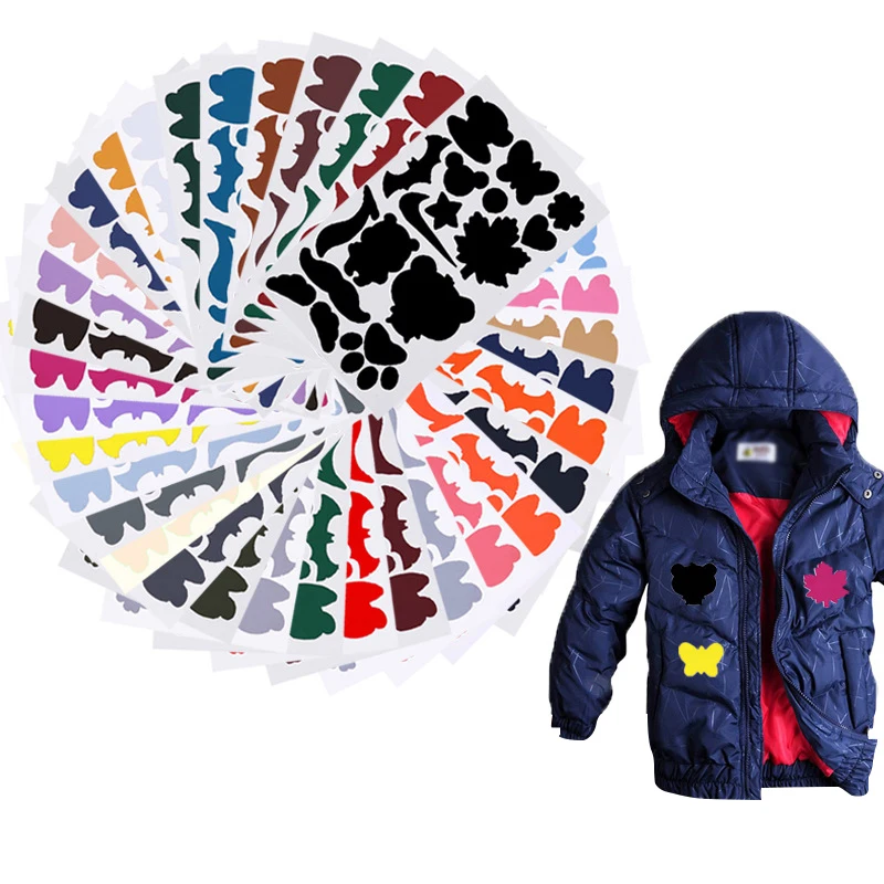 1Set Self-adhesive Patches Cloth Sticker Decoration Free Cut DIY Repair Down Jacket Clothing Raincoat Umbrel Hole Patch