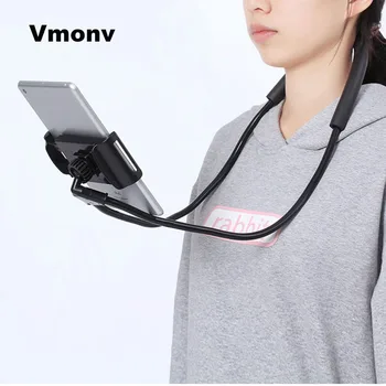 

New Flexible Mobile Phone Holder Hanging Neck Lazy Necklace Tablet Holder Stand For Cellphone Tablets for iPhone Huawei Xiaomi
