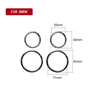 

4pcs Door Speaker Trim Sticker For BMW 3 Series E46 1998-2005 Interior Decal Decoration