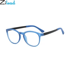 Zilead дети Сверхлегкий анти синий свет очки рамки дети круглые оптические Sepectacles компьютерные очки