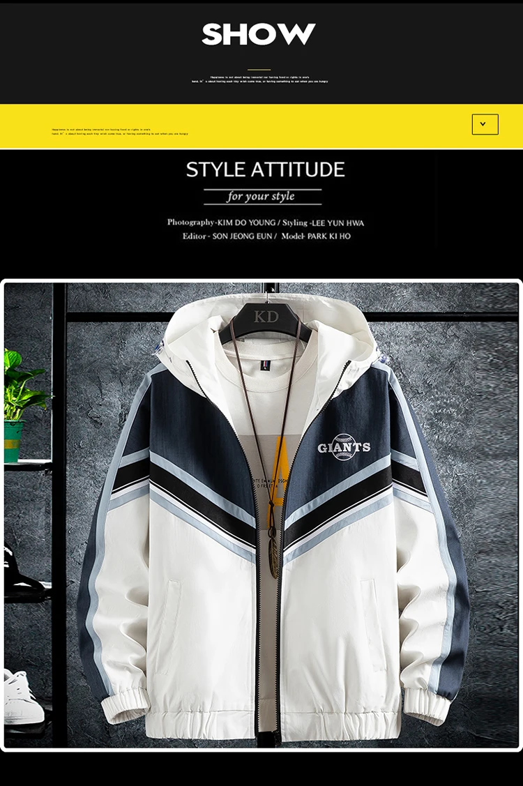 New Jacket Autumn Winter 2021 Fashion Casual Coat Men's Top Hooded ...