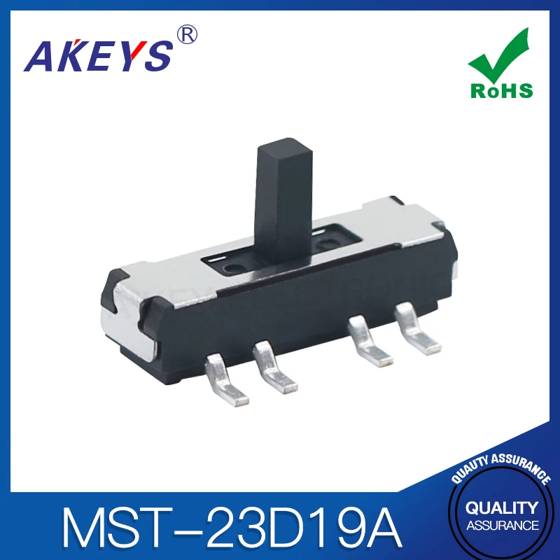 MST-23D19A (2P3T) 8피트 3단 수직 패치 스위치 미니 장난감 스위치