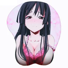 FFFAS 3D коврик для Мыши Эргономичный Oppai Sad Cry Girl Gamer коврик для мыши для запястья удобный ноутбук