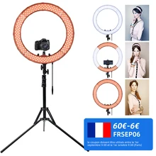 FOSOTO 18 Inch led Ring Light Photography Lamp Selfie Ringlight Led Ring Lamp With Tripod Stand For Makeup Youtube Tiktok