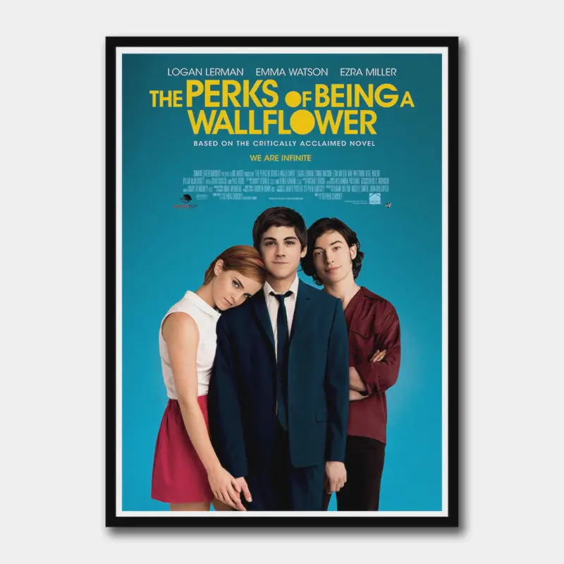 The Perks of Being a Wallflow classic film White Coated Paper Poster Cafe bar decorative painting Frameless