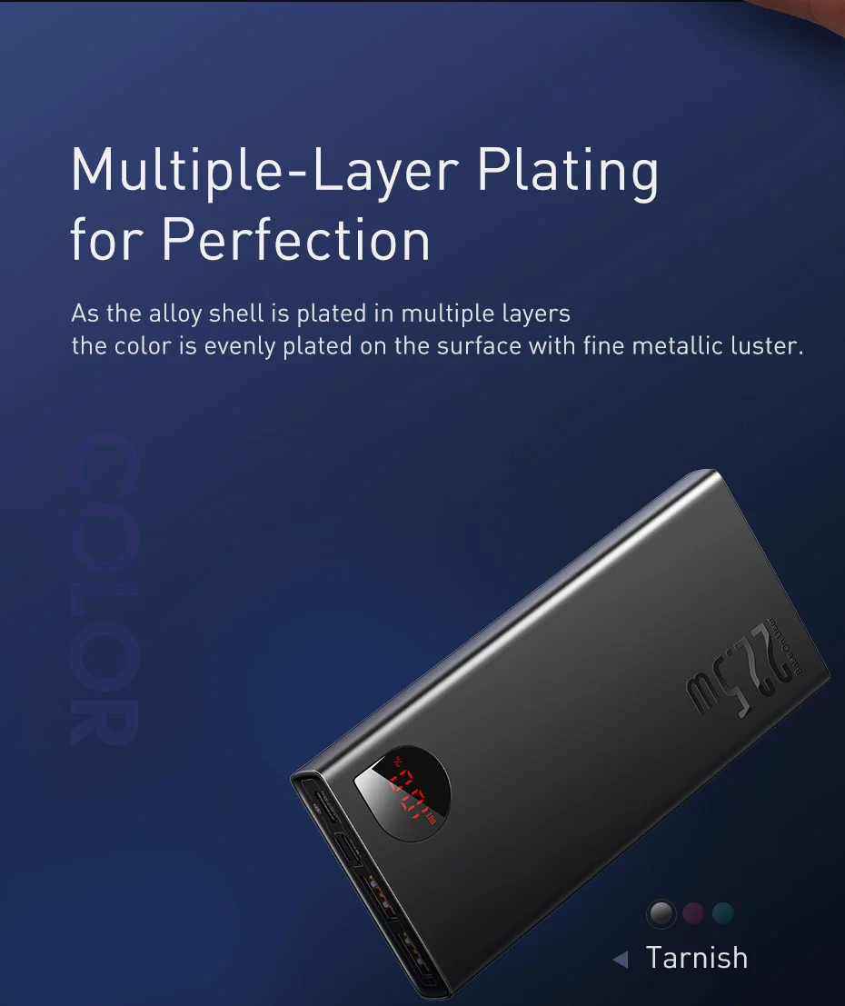 Baseus power Bank 10000 mAh usb type C PD Быстрая зарядка+ Quick Charge 3,0 power Bank 10000 mAh Внешняя батарея для Xiaomi iPhone