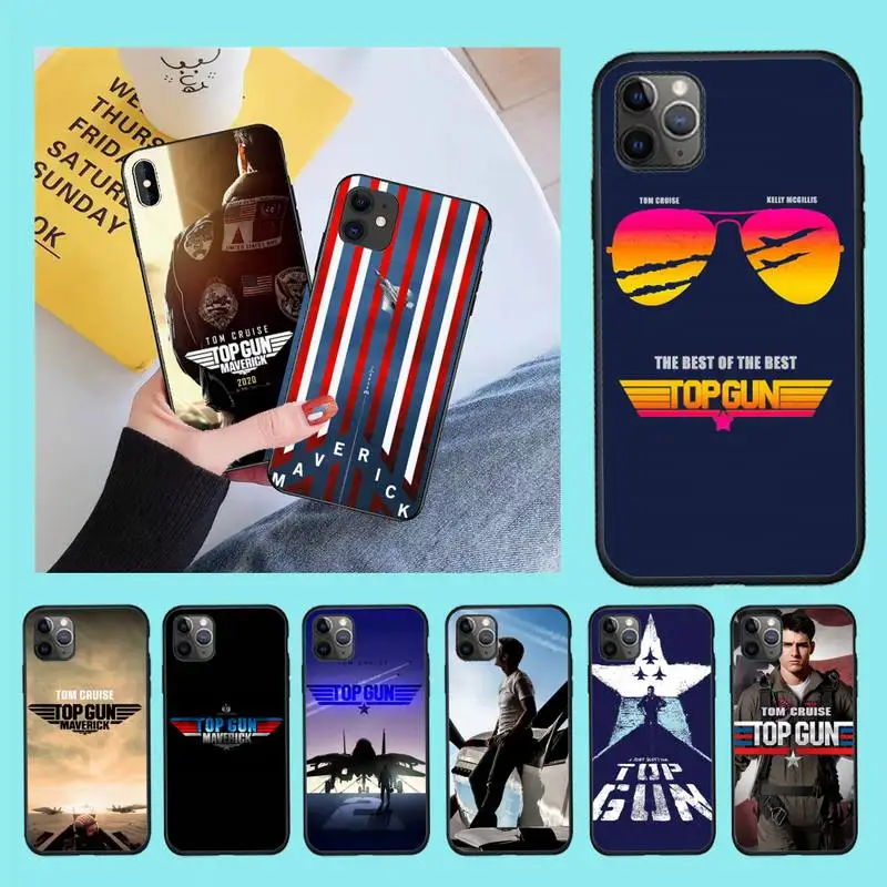 Мягкий силиконовый чехол для телефона CUTEWANAN Top Gun Maverick Tom круиз iPhone 11 pro XS MAX 8 7 6 6S Plus X