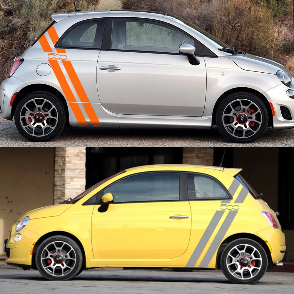 Наклейки для Fiat 500 595 автомобиль Abarth декор корпуса двери бесплатная доставка