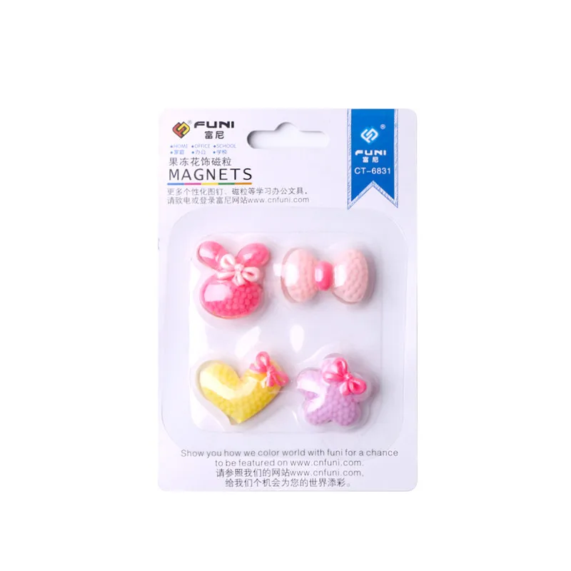 

Fridge Magnet Ferrite Magnets Colorful Message Board Stickers Can be used for White Board Office and School 4pcs