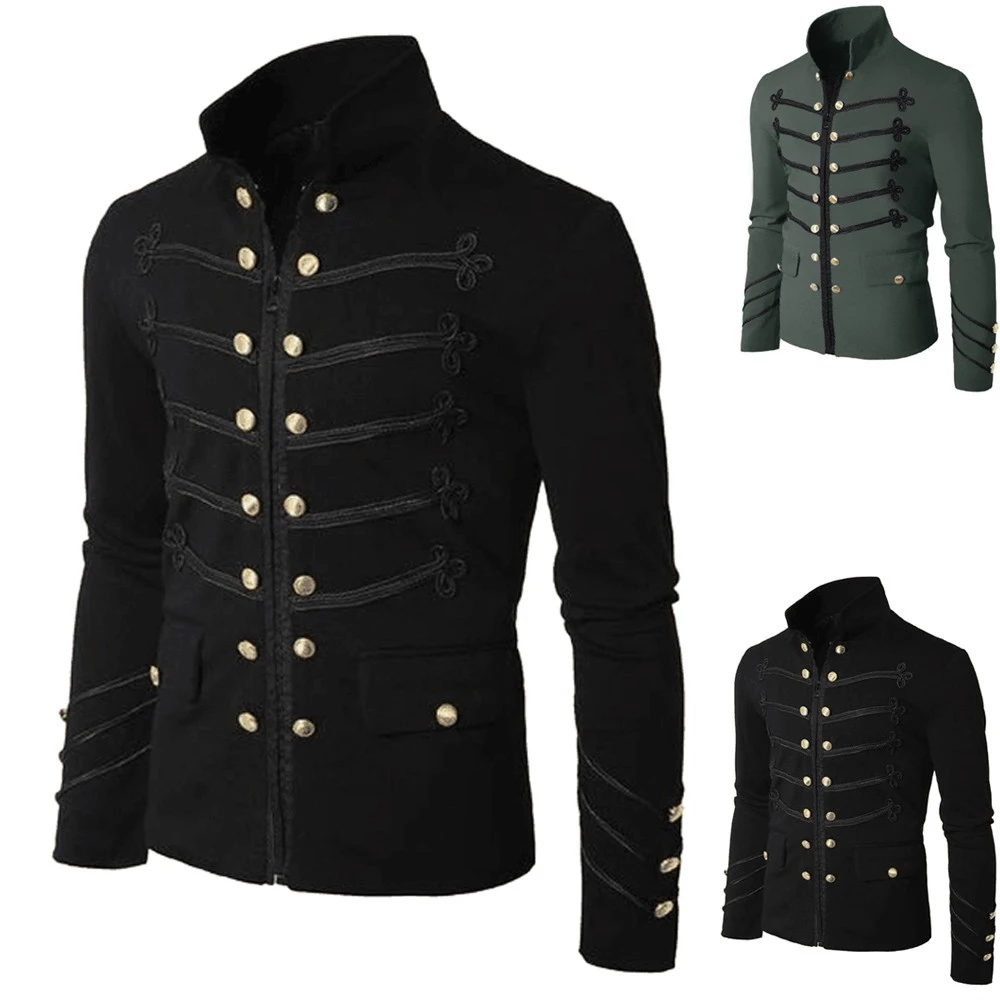 ella es Una oración Objetado Chaqueta Vintage Steampunk para hombre, chaquetas góticas de un solo pecho,  prendas de vestir exteriores Punk hechas a mano, chaquetas hechas a medida|  | - AliExpress