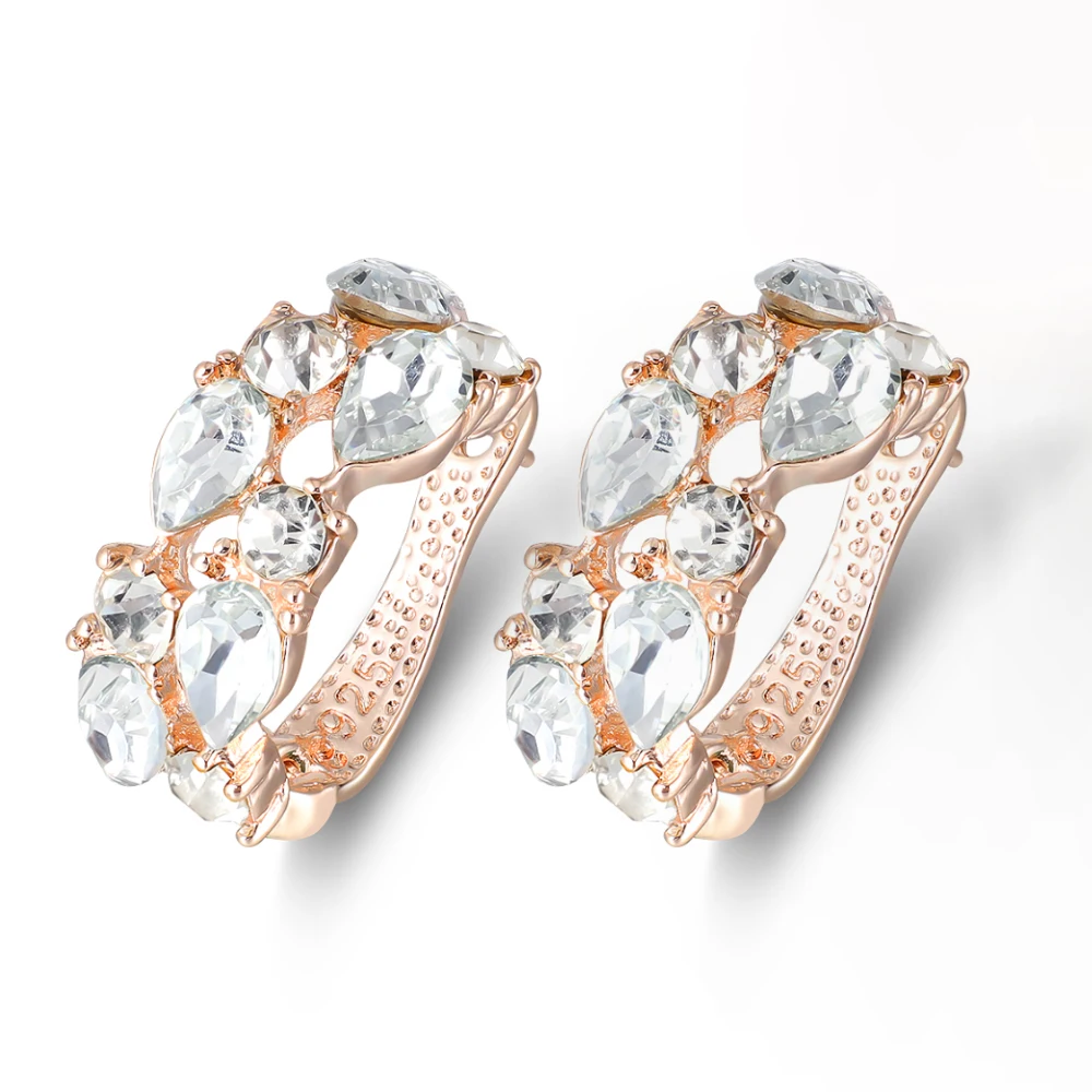 Классические серьги-кольца для женщин, модные женские серебряные серьги с разноцветными кристаллами и цирконием, модные ювелирные изделия