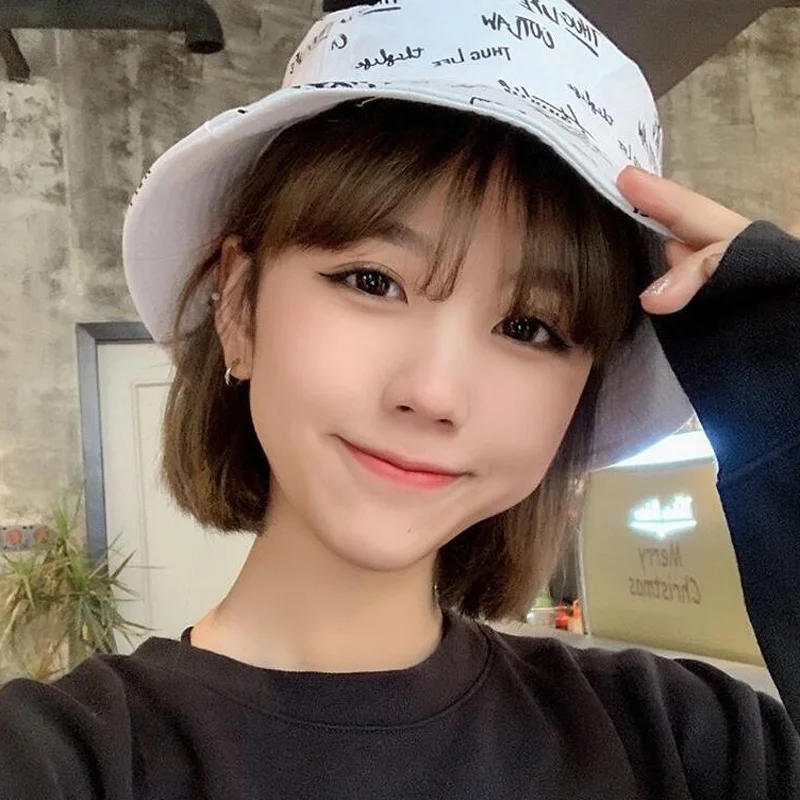 Fisherman Hat Double-sided Wear for Boys/Girls Bob Femme Summer Bucket Hats Women Men's Panama Hat