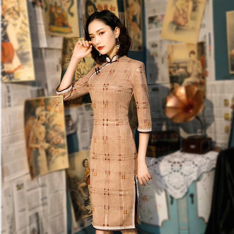 SHENG COCO китайское традиционное платье для женщин женский китайский халат с