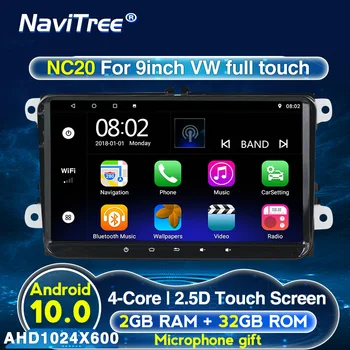 

Android 10 9" 2Din Car Radio Navigation GPS For VW Passat B6 Volkswagen Jeta Touran Skoda Octavia 2 golf 5 6 Multimedia Player